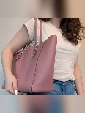 Pink Coach Turnlock Tote